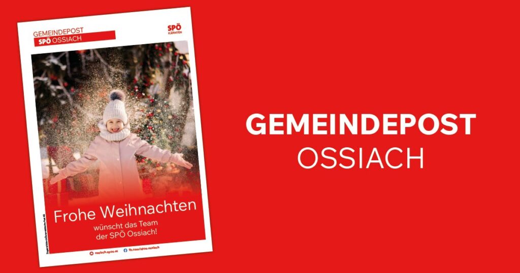 Gemeindepost Ossiach Weihnachten 2024